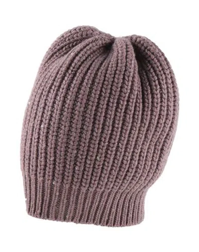 Brunello Cucinelli Ribbed Sequin-embellished Cashmere And Silk-blend Beanie In Grape