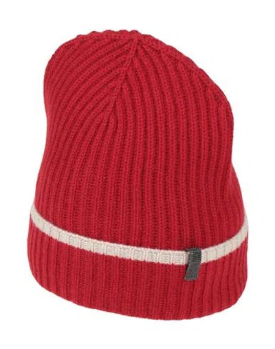 Brunello Cucinelli Woman Hat Red Size L Cashmere