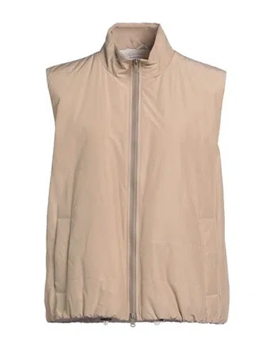 Brunello Cucinelli Woman Jacket Beige Size 8 Polyester, Cotton, Brass
