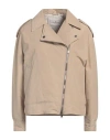 Brunello Cucinelli Woman Jacket Beige Size 8 Polyester, Cotton In Beige