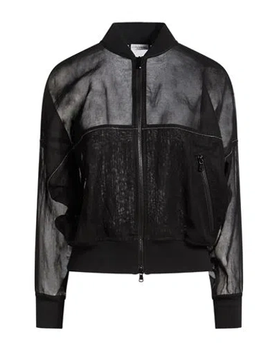 Brunello Cucinelli Woman Jacket Black Size 12 Cotton, Brass
