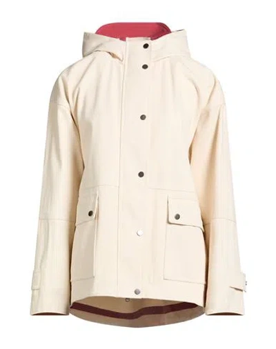 Brunello Cucinelli Bead-embellished Cotton-canvas Hooded Jacket In White