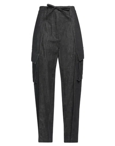 Brunello Cucinelli High-rise Cargo Jeans In Blue