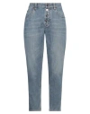 Brunello Cucinelli Woman Jeans Blue Size 6 Cotton, Elastane, Ecobrass In Blue