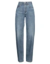 Brunello Cucinelli Woman Jeans Blue Size 8 Cotton, Leather, Ecobrass In Blue