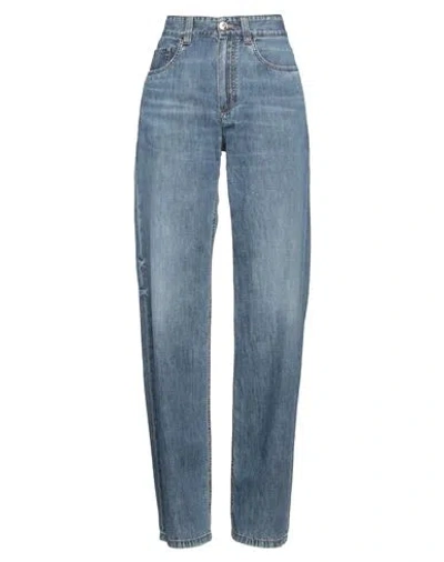 Brunello Cucinelli Blue Cotton Denim Jeans