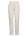 Brunello Cucinelli Woman Jeans Ivory Size 6 Cotton, Elastane In White