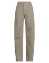 Brunello Cucinelli Woman Jeans Khaki Size 14 Cotton, Viscose, Polyester, Ecobrass, Leather In Nude