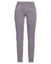 Brunello Cucinelli Woman Jeans Mauve Size 0 Cotton, Elastane, Brass In Purple