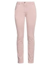 Brunello Cucinelli Woman Jeans Antique Rose Size 6 Cotton, Elastane, Leather, Brass In Pink