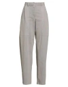 Brunello Cucinelli Woman Jeans Sand Size 8 Cotton, Elastane In Gray