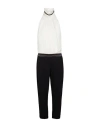 Brunello Cucinelli Woman Jumpsuit Off White Size M Silk, Virgin Wool, Synthetic Fibers, Brass In White