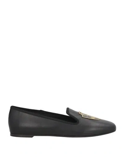 Brunello Cucinelli Woman Loafers Black Size 7 Leather