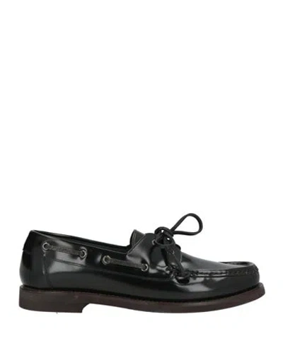 Brunello Cucinelli Woman Loafers Black Size 7 Leather