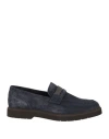 Brunello Cucinelli Woman Loafers Navy Blue Size 5 Leather