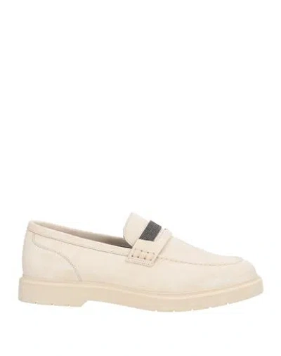Brunello Cucinelli Woman Loafers Off White Size 6 Leather