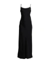 Brunello Cucinelli Woman Maxi Dress Black Size L Silk, Brass In Black