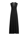 Brunello Cucinelli Woman Maxi Dress Charcoal Size M Cashmere, Silk In Gray