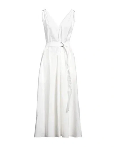Brunello Cucinelli Woman Maxi Dress White Size S Acetate, Silk