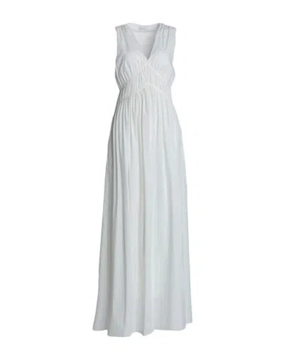 Brunello Cucinelli Woman Maxi Dress White Size Xl Cotton