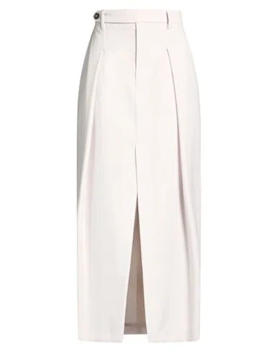 Brunello Cucinelli Woman Maxi Skirt Light Pink Size 2 Virgin Wool, Mohair Wool In Neutral