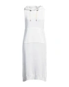Brunello Cucinelli Bead-embellished Ribbed Cotton Midi Dress In White