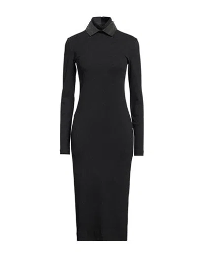 Brunello Cucinelli Convertible Ribbed Cotton And Cashmere-blend Dress In Dark Gray