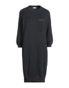 Brunello Cucinelli Woman Midi Dress Midnight Blue Size S Cotton, Brass, Ecobrass
