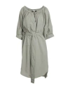 Brunello Cucinelli Woman Midi Dress Sage Green Size M Cotton