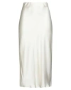 Brunello Cucinelli Woman Midi Skirt Beige Size 10 Polyester In White