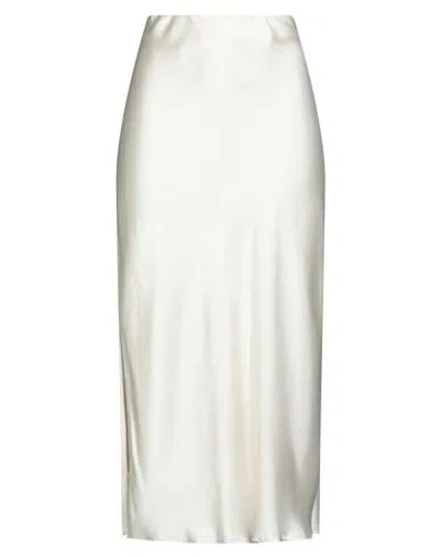 Brunello Cucinelli Woman Midi Skirt Beige Size 10 Polyester In Sand