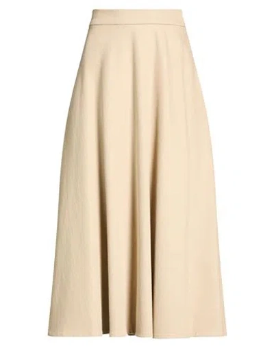 Brunello Cucinelli Woman Midi Skirt Beige Size 4 Cotton, Wool
