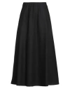 Brunello Cucinelli Woman Midi Skirt Black Size 8 Virgin Wool, Elastane