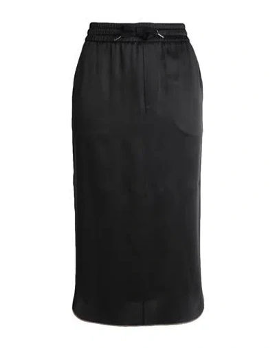 Brunello Cucinelli Woman Midi Skirt Black Size M Acetate, Viscose