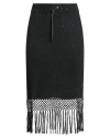 Brunello Cucinelli Linen & Silk-blend Pencil Skirt In Black