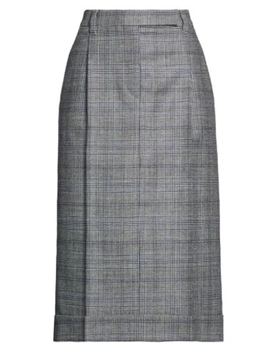 Brunello Cucinelli Woman Midi Skirt Grey Size 4 Virgin Wool In Gray