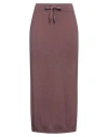 Brunello Cucinelli Woman Midi Skirt Mauve Size M Cotton In Purple