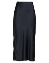 Brunello Cucinelli Woman Midi Skirt Midnight Blue Size 8 Polyester In Blue