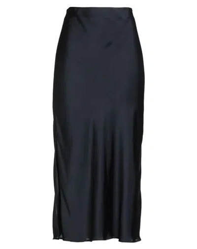 Brunello Cucinelli Woman Midi Skirt Midnight Blue Size 8 Polyester