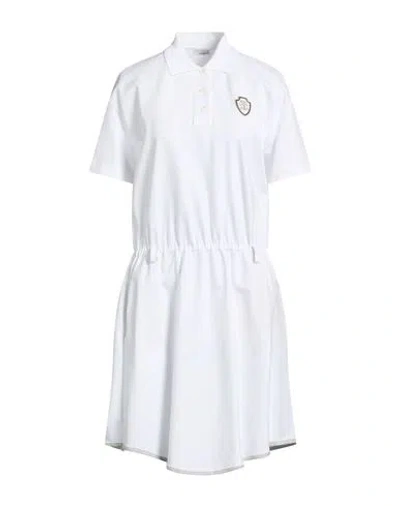 Brunello Cucinelli Woman Mini Dress White Size L Cotton, Polyamide, Elastane
