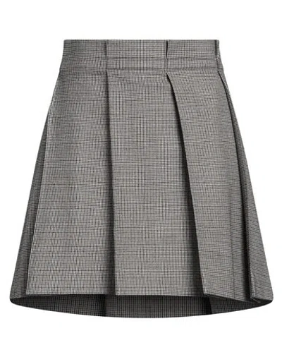 Brunello Cucinelli Woman Mini Skirt Brown Size 6 Virgin Wool, Polyamide, Elastane