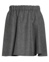 Brunello Cucinelli Woman Mini Skirt Charcoal Size 6 Virgin Wool In Multi