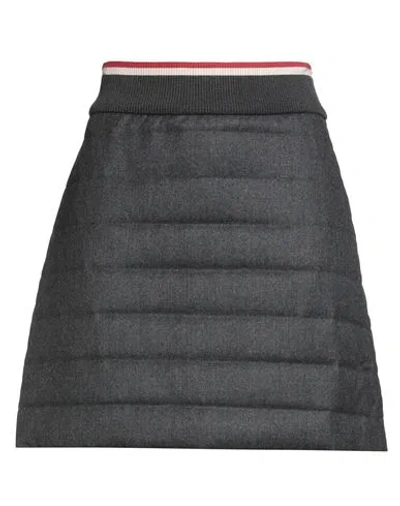 Brunello Cucinelli Woman Mini Skirt Grey Size 8 Virgin Wool In Gray