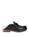 Brunello Cucinelli Embellished Leather Clogs In Black