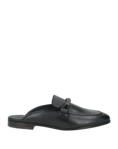 Brunello Cucinelli Woman Mules & Clogs Black Size 8 Leather