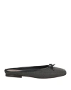 Brunello Cucinelli Woman Mules & Clogs Charcoal Size 7 Leather In Gray