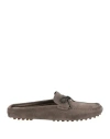 Brunello Cucinelli Woman Mules & Clogs Grey Size 8 Leather In Black