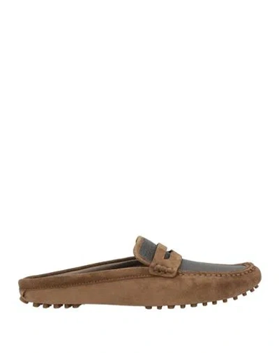 Brunello Cucinelli Woman Mules & Clogs Light Brown Size 6 Leather