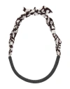 Brunello Cucinelli Woman Necklace Charcoal Size - Cotton, Silk, Bronze In Grey