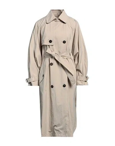 Brunello Cucinelli Woman Overcoat & Trench Coat Beige Size 6 Polyamide, Brass